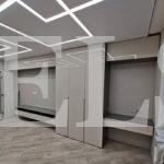 Шкаф в гостиную в стиле модерн цвета Диамант серый / Серый шелк (8 дверей) Фото 1