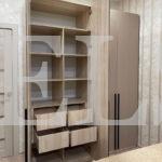 Распашной шкаф в стиле хай-тек цвета Дуб сонома / Мокко (4 двери) Фото 2