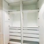 Распашной шкаф в стиле минимализм цвета Белый / Белый (4 двери) Фото 2