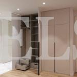 Распашной шкаф в стиле минимализм цвета Серый / Серый софт (4 двери) Фото 5