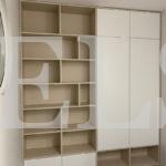 Распашной шкаф в стиле минимализм цвета Серый камень / Белый (4 двери) Фото 2