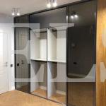 Зеркальный шкаф в стиле лофт цвета Белый / Графит (4 двери) Фото 7
