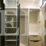 Шкаф с фасадами МДФ в пленке в стиле прованс цвета Белый / Аквамарин (3 двери) Фото 4