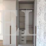 Шкаф с фасадами МДФ в пленке в стиле минимализм цвета Белый / Белый (4 двери) Фото 2