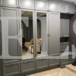 Шкаф с фасадами МДФ в пленке в стиле прованс цвета Серый / Серый софт (6 дверей) Фото 1