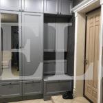 Шкаф с фасадами МДФ в пленке в стиле прованс цвета Серый / Серый софт (6 дверей) Фото 6