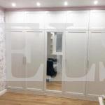 Зеркальный шкаф в стиле прованс цвета Перламутр / Белый (5 дверей) Фото 1