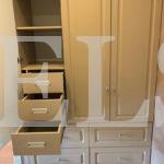 Шкаф с фасадами МДФ в пленке в стиле модерн цвета Серый камень / Кофе софт (3 двери) Фото 6