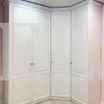 Шкаф с фасадами МДФ в пленке в классическом стиле цвета Белый / Белый (4 двери) Фото 1