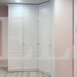 Шкаф с фасадами МДФ в пленке в классическом стиле цвета Белый / Белый (4 двери) Фото 2