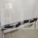 Шкаф с фасадами МДФ в пленке в стиле хай-тек цвета Белый / Белый глянец (6 дверей) Фото 3