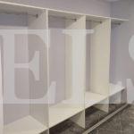 Стеклянный шкаф в стиле минимализм цвета Белый / Белый (4 двери) Фото 3