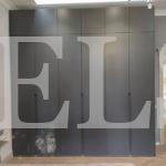 Шкаф с крашеными фасадами в стиле минимализм цвета Серый / Брезентово-серый (6 дверей) Фото 1