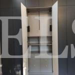 Шкаф с крашеными фасадами в стиле минимализм цвета Серый / Брезентово-серый (6 дверей) Фото 5