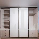 Шкаф с фасадами ЛДСП в стиле минимализм цвета Дуб млечный / Белый (4 двери) Фото 5