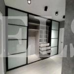 Стеклянный шкаф в стиле лофт цвета Белый / Белый (4 двери) Фото 2