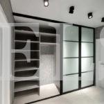 Стеклянный шкаф в стиле лофт цвета Белый / Белый (4 двери) Фото 3