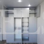Шкаф с фасадами ЛДСП в стиле минимализм цвета Серый / Серый (4 двери) Фото 2
