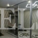 Стеклянный шкаф в стиле модерн цвета Светло-серый / Бетон чикаго, Серебро, Серый (4 двери) Фото 5