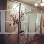 Шкаф с пескоструйным рисунком в стиле модерн цвета Дуб сонома / Серебро (4 двери) Фото 1