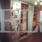 Шкаф с пескоструйным рисунком в стиле модерн цвета Дуб сонома / Серебро (4 двери) Фото 3