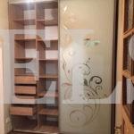 Шкаф с пескоструйным рисунком в стиле модерн цвета Вишня оксфорд / Серебро (2 двери) Фото 3