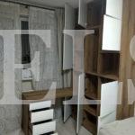 Шкаф со столом в стиле минимализм цвета Дуб шамони темный / Белый (3 двери) Фото 2