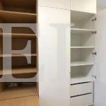 Шкаф со столом в стиле минимализм цвета Дуб кендал коньяк / Белый (4 двери) Фото 3