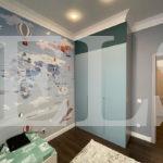 Шкаф в детскую цвета Арктика серый / Антрацит софт, Бирюза суперматовая (3 двери) Фото 2
