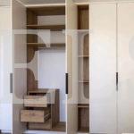 Шкаф в спальню в стиле кантри цвета Дуб галифакс табак / Белый (5 дверей) Фото 3