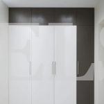 Встраиваемый шкаф цвета Белый / Белый премиум, Диамант серый (4 двери) Фото 2