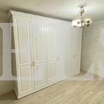 Шкаф в спальню в классическом стиле цвета Дуб кендал коньяк / Белый (6 дверей) Фото 3