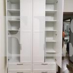 Шкаф в детскую в стиле прованс цвета Белый / Белый (4 двери) Фото 3