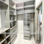Гардеробный шкаф в стиле минимализм цвета Серый / Серый (0 дверей) Фото 2