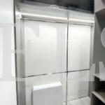 Гардеробный шкаф в стиле минимализм цвета Серый / Серый (0 дверей) Фото 3