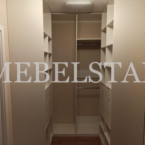 Гардеробный шкаф в стиле модерн цвета Белый / Белый (0 дверей)