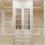 Гардеробный шкаф в классическом стиле цвета Белый базовый / Белый (6 дверей) Фото 1