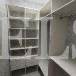 Гардеробный шкаф в стиле минимализм цвета Белый / Белый (0 дверей) Фото 1