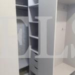 Гардеробный шкаф в стиле модерн цвета Серый / Серебро (2 двери) Фото 6