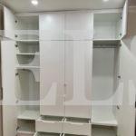 Встраиваемый шкаф цвета Белый Премиум гладкий / Белый глянец (4 двери) Фото 5