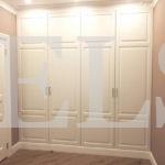 Шкаф до потолка в классическом стиле цвета Белый Премиум гладкий / Белый глянец (4 двери) Фото 1