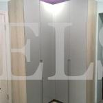 Встраиваемый угловой шкаф цвета Дуб баррик светлый / Грей софт (4 двери) Фото 1