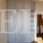 Шкаф до потолка в классическом стиле цвета Белый Премиум гладкий / Белый софт (4 двери) Фото 1