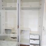Шкаф до потолка в классическом стиле цвета Белый Премиум гладкий / Белый софт (6 дверей) Фото 5
