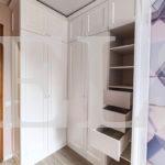 Шкаф до потолка в классическом стиле цвета Белый Премиум гладкий / Жемчужно-белый (5 дверей) Фото 2