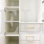Корпусный шкаф в классическом стиле цвета Белый Премиум гладкий / Рикамо милк софт (6 дверей) Фото 4