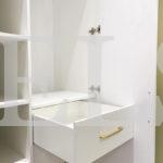 Корпусный шкаф в классическом стиле цвета Белый Премиум гладкий / Рикамо милк софт (6 дверей) Фото 6