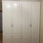 Корпусный шкаф в классическом стиле цвета Белый Премиум гладкий / Белый софт (4 двери) Фото 1