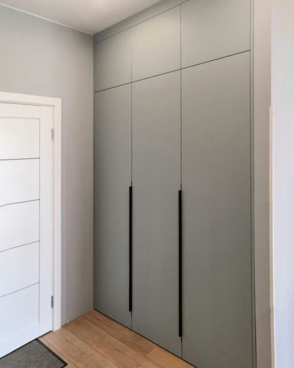 Встраиваемый шкаф цвета Арктика серый / Грей софт (3 двери)