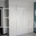 Распашной шкаф цвета Хромикс белый / Панакота софт (4 двери) Фото 2